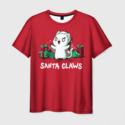 Футболка мужская Santa claws, цвет: 3D-принт