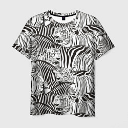 Мужская футболка Зебры и тигры
