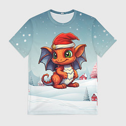 Мужская футболка Символ нового 2024 года дракон