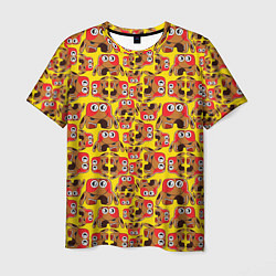 Мужская футболка Мультяшные разноцветные монстрики