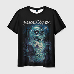 Футболка мужская Night skull Alice Cooper, цвет: 3D-принт