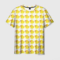 Мужская футболка Семейка желтых резиновых уточек