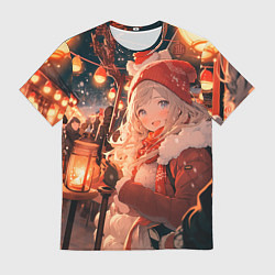 Мужская футболка Новогодняя подруга