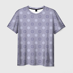 Мужская футболка Минималистичный фиолетовый орнамент