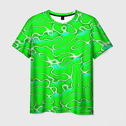 Мужская футболка Светло-зеленый камуфляж