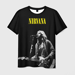 Футболка мужская Группа Nirvana Курт Кобейн, цвет: 3D-принт