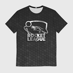 Мужская футболка Rocket League - metal logo