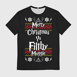 Мужская футболка Merry Christmas ya filthy muggle