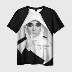 Мужская футболка Techno храм роковая монашка