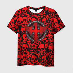 Мужская футболка Thirty Seconds to Mars skull pattern