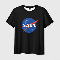 Футболка мужская NASA logo space, цвет: 3D-принт