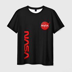 Футболка мужская NASA космос, цвет: 3D-принт