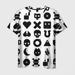 Мужская футболка Love death robots pattern white