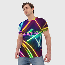 Футболка мужская Counter Strike - neon glow, цвет: 3D-принт — фото 2