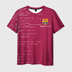Мужская футболка Футбольный клуб Барселона - бордовый