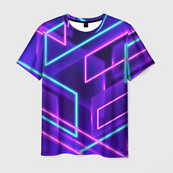 Мужская футболка Neon Geometric