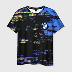 Футболка мужская BMW краски абстракция, цвет: 3D-принт