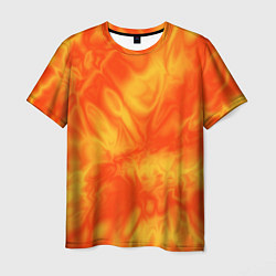 Футболка мужская Солнечный огонь абстракция, цвет: 3D-принт