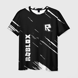 Мужская футболка Roblox текстура краски