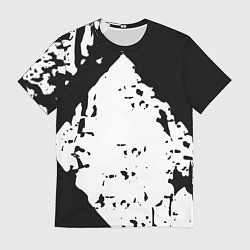 Мужская футболка Чёрно белые краски