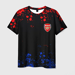 Мужская футболка Арсенал Лондон краски