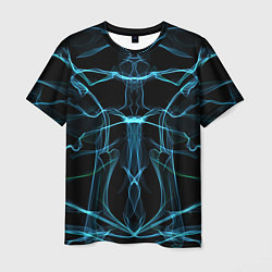 Мужская футболка Мягкие абстрактные симметричные линии