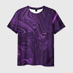 Мужская футболка Абстакция на темно фиолетовом