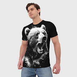 Футболка мужская Медведь на охоте, цвет: 3D-принт — фото 2