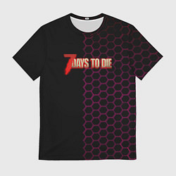 Мужская футболка 7 days to die зомби шутер