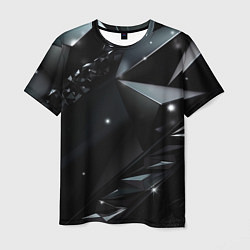 Мужская футболка Black luxury abstract