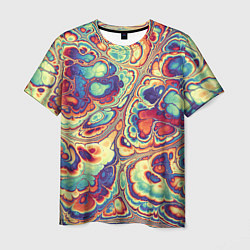 Мужская футболка Абстрактный разноцветный паттерн