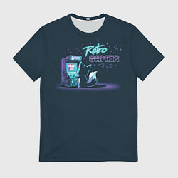 Мужская футболка Ретро геймер лисенок