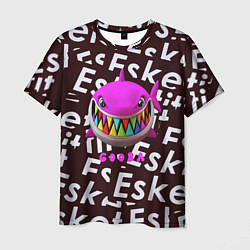 Футболка мужская Esskeetit logo pattern, цвет: 3D-принт