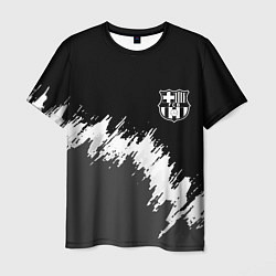 Мужская футболка Barcelona краски текстура фк