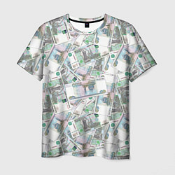 Мужская футболка Деньги - купюры в 1 тысячу рублей