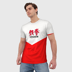 Футболка мужская Tekken текстура файтинг япония, цвет: 3D-принт — фото 2