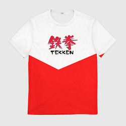 Мужская футболка Tekken текстура файтинг япония