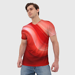 Футболка мужская Красная волна, цвет: 3D-принт — фото 2