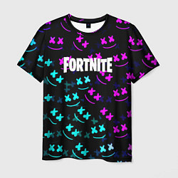 Мужская футболка Marshmello neon fortnite