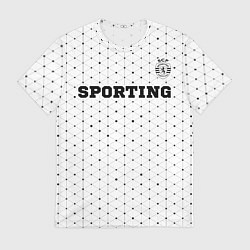Мужская футболка Sporting sport на светлом фоне посередине