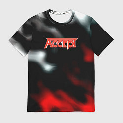 Футболка мужская Accept rock steel, цвет: 3D-принт