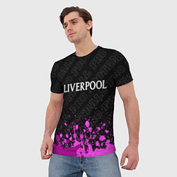 Футболка мужская Liverpool pro football посередине, цвет: 3D-принт — фото 2