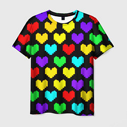 Мужская футболка Undertale heart pattern