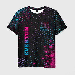 Футболка мужская Everton - neon gradient вертикально, цвет: 3D-принт