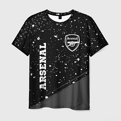 Мужская футболка Arsenal sport на темном фоне вертикально