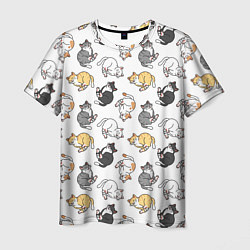 Мужская футболка Kitty pattern