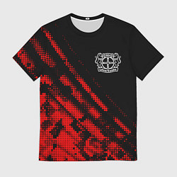 Футболка мужская Bayer 04 sport grunge, цвет: 3D-принт