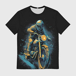 Мужская футболка Ночной мотокросс