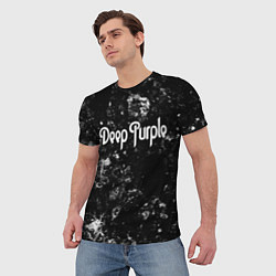Футболка мужская Deep Purple black ice, цвет: 3D-принт — фото 2