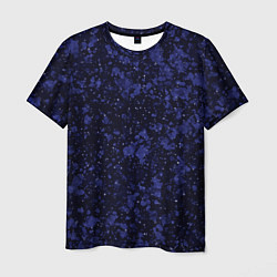 Мужская футболка Тёмно-синий космический абстракция